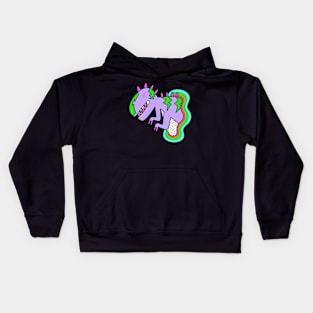 Kids Dino  Colorful  Art Kids Hoodie